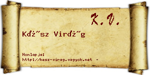 Kész Virág névjegykártya