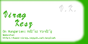 virag kesz business card